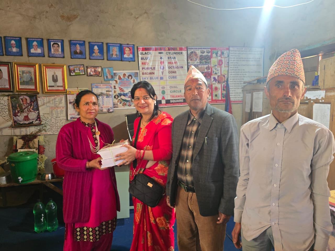 Warm Clothes & Educational Materials Handover