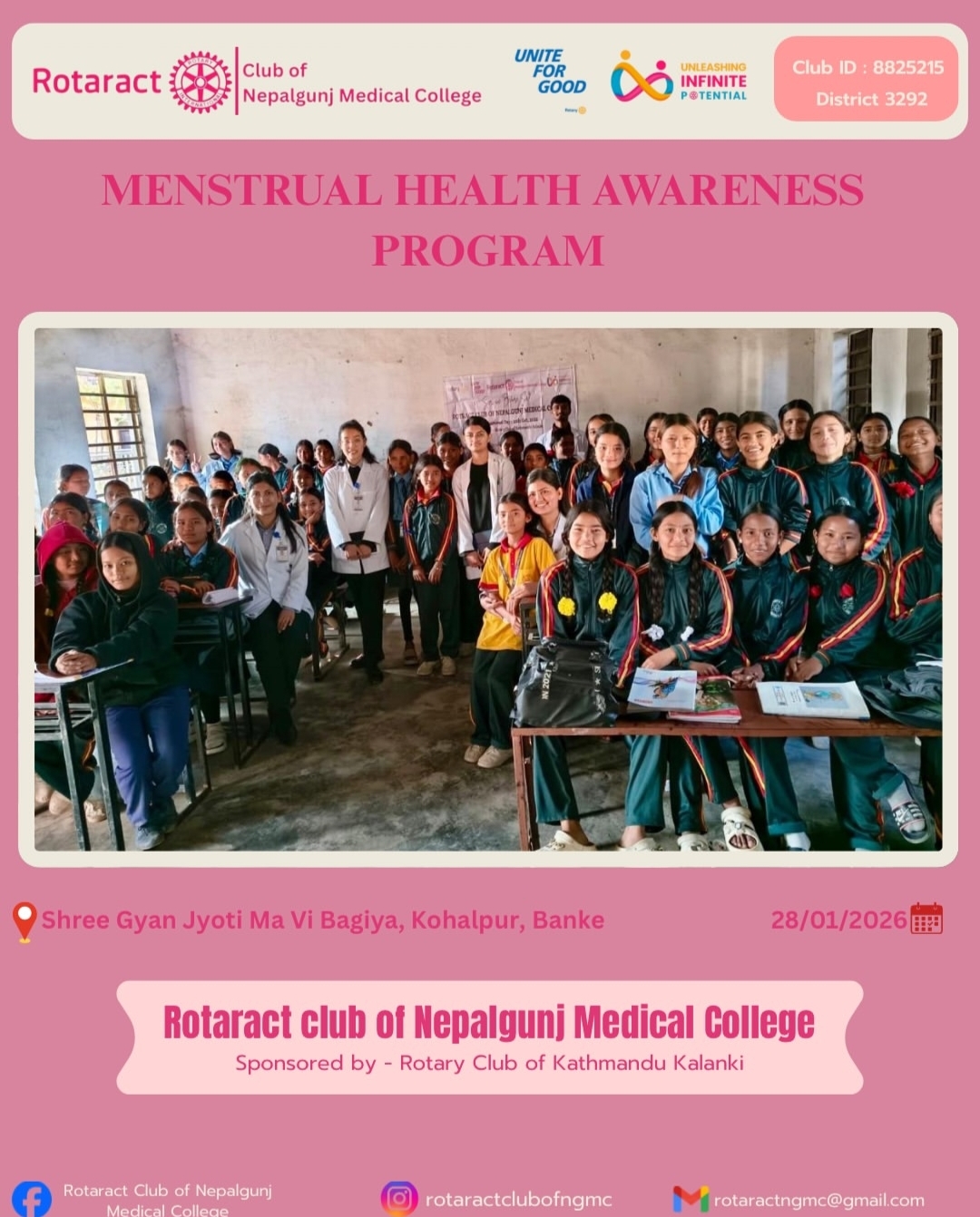 MENSTRUAL HYGIENE AWARENESS PROGRAM
