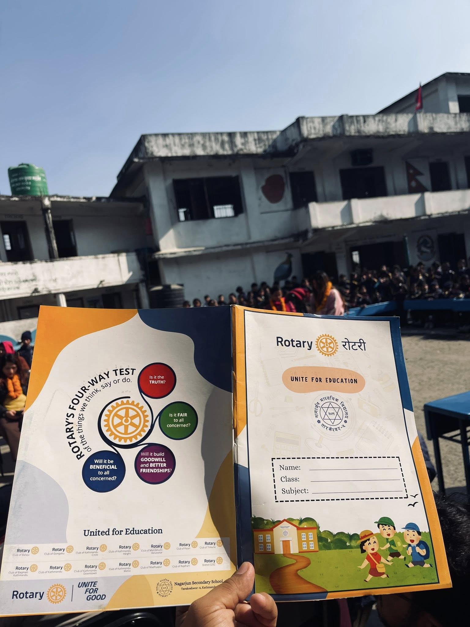 Educational Materials  (Copy, Stationary, Football, etc ) Distribution