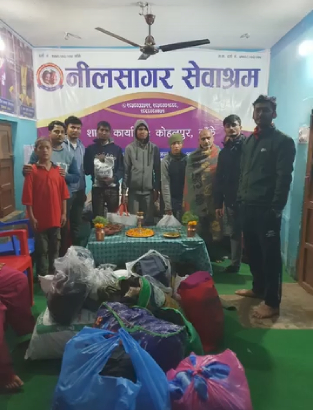 CHARITY PROGRAM AT NILSAGAR ASHRAM